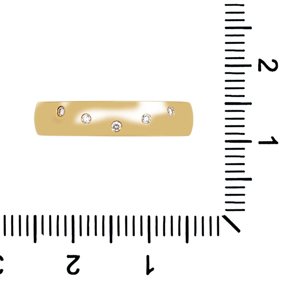Ehering, 14K, Gelbgold, Brillanten, U55