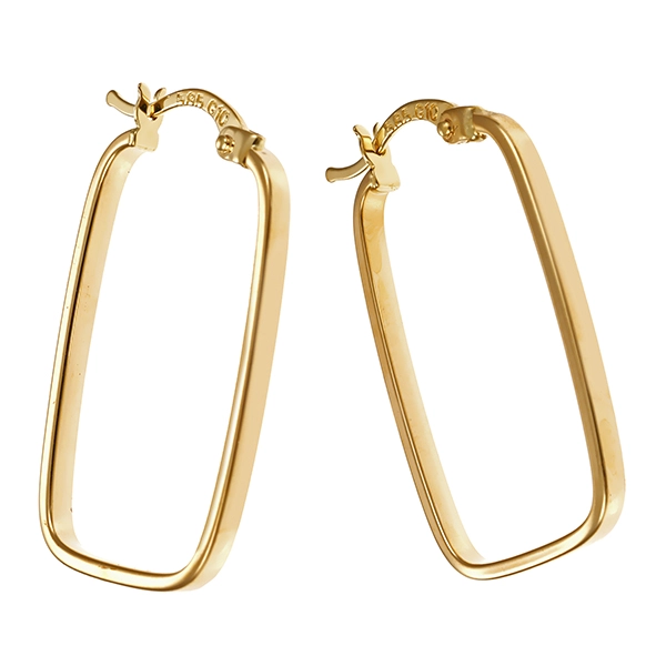 Creolen, 14K, Gelbgold