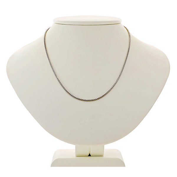 Collierkette, 14K, Weißgold