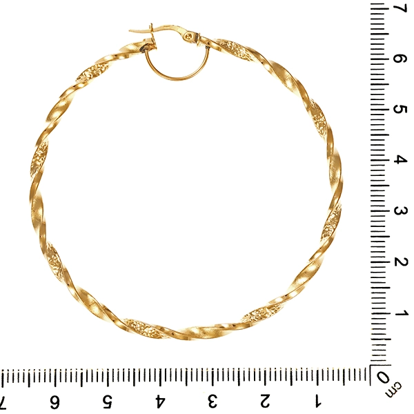 Creolen, 14K, Gelbgold