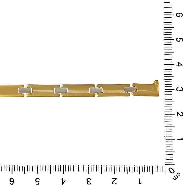 Armband, 14K, Gelb-/Weißgold