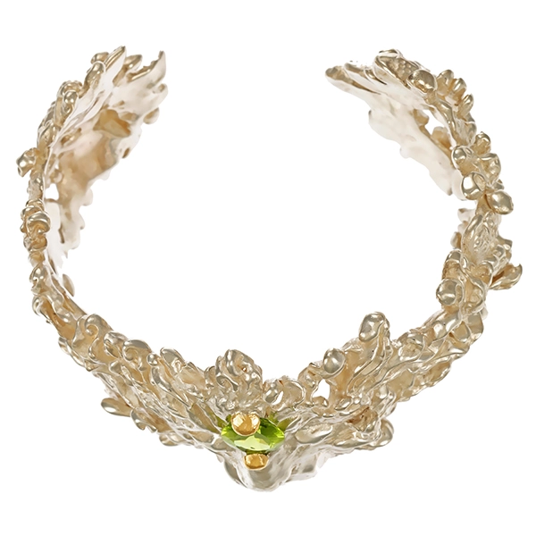 Armreif, 925, Silber, Peridot