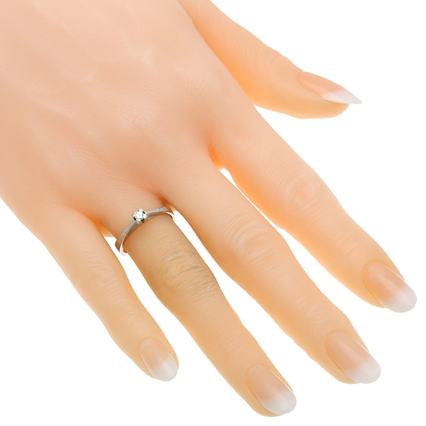 Diamantring, 14K, Weißgold, Brillant