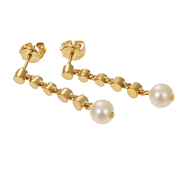 Steckhänger, 14K, Gelbgold, Perlen