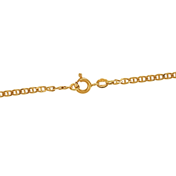 Collierkette, 18K, Gelbgold, Stegpanzer-