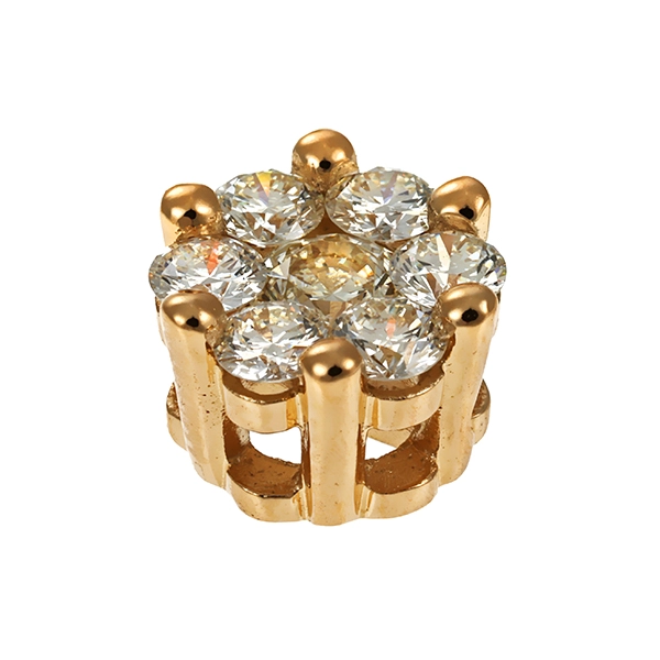 Anhänger, 14K, Gelbgold, Brillanten