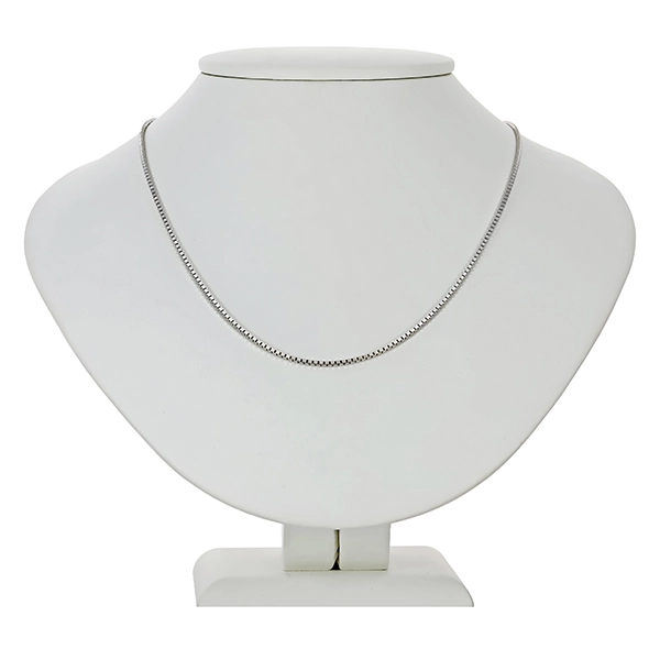 Kette, 14K, Weißgold, Venezianer-