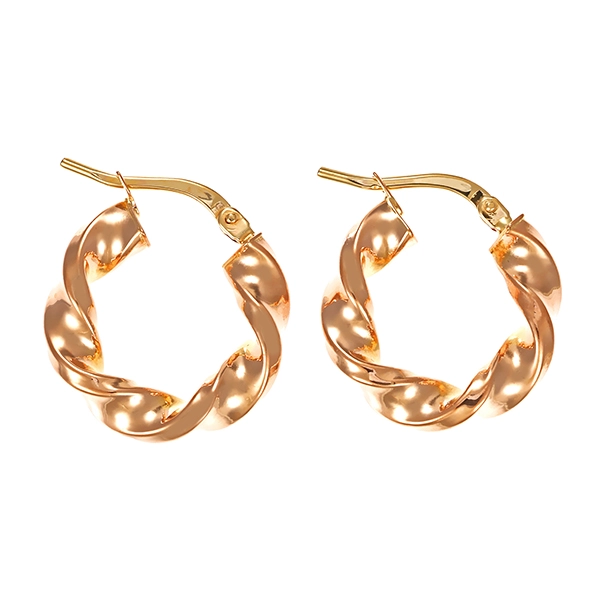 Creolen, 14K, Rotgold