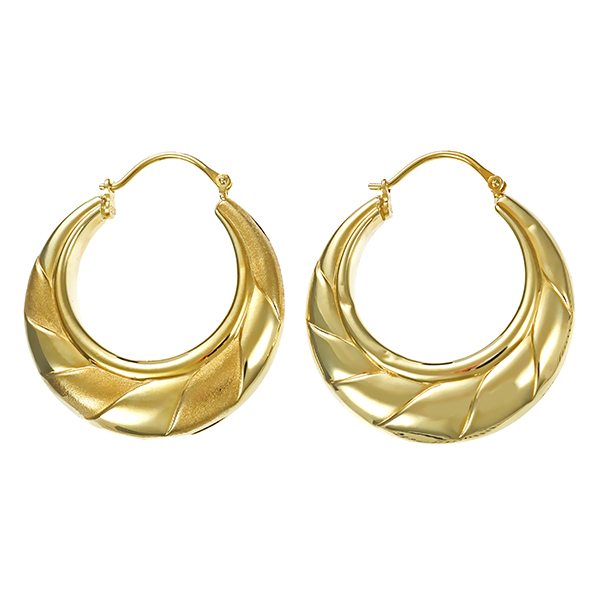 Creolen, 14K, Gelbgold