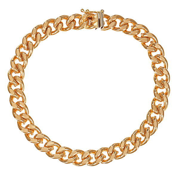 Armband, 18K, Gelbgold, Panzer
