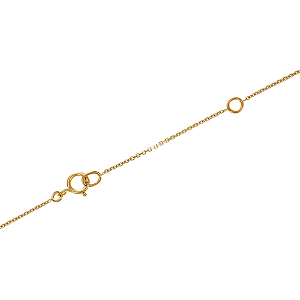 Collier, 14K, Gelbgold, Brillanten