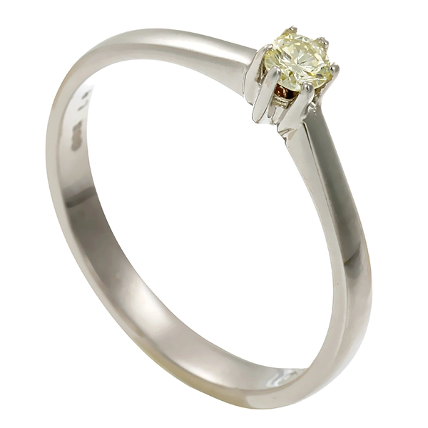 Diamantring, 14K, Weißgold, Brillant