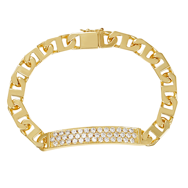 Armband, 18K, Gelbgold Brillanten
