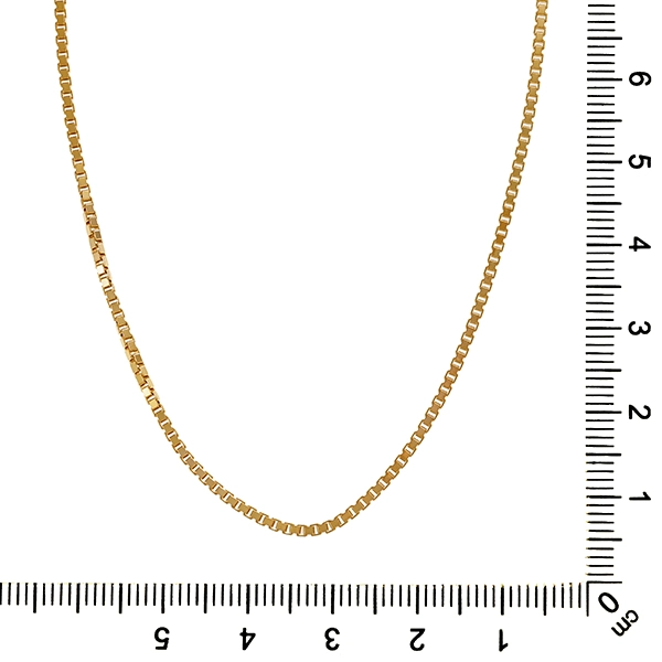Collierkette, 14K, Gelbgold, Venezianer-