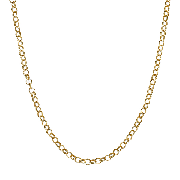 Kette, 925, Silber vergoldet