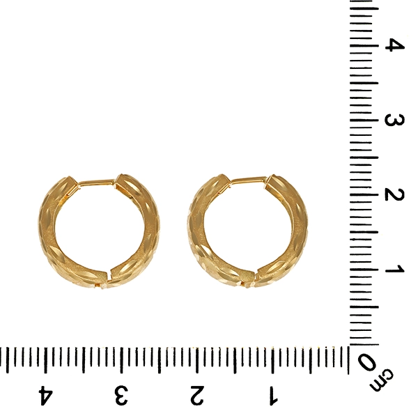 Creolen, 14K, Gelbgold