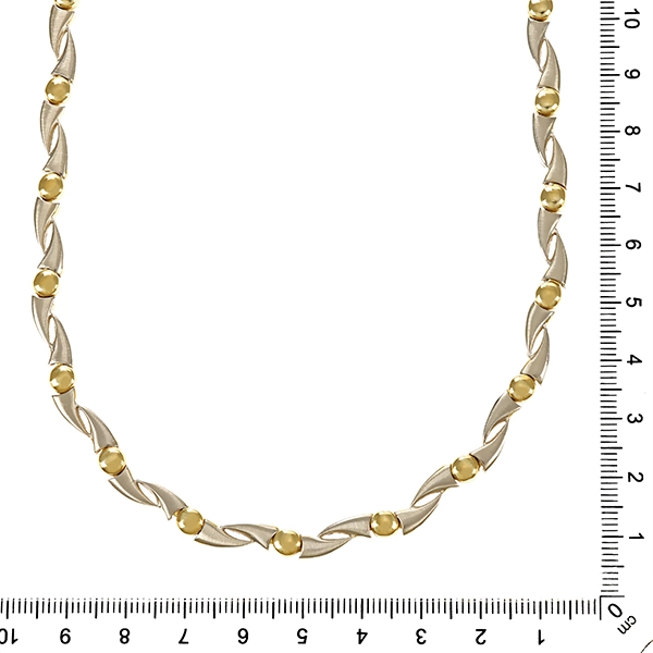 Collier, 14K, Gelb-/Weißgold