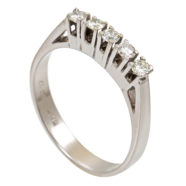 Diamantring, 14K, Weißgold, Brillanten 0,305 ct