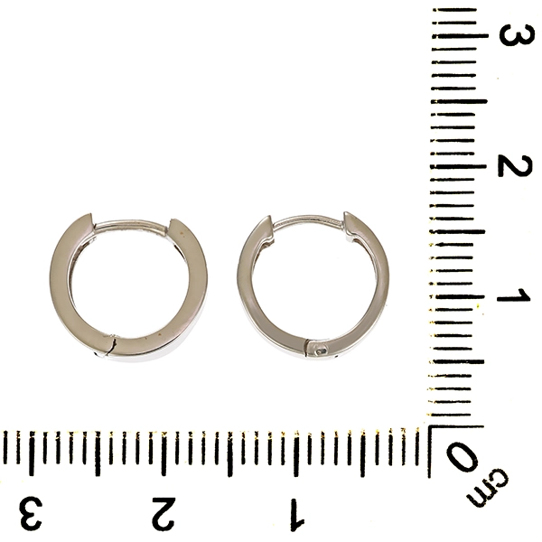 Creolen, 14K, Weißgold