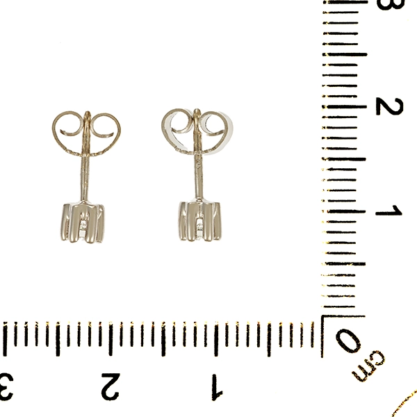 Ohrstecker, 14K, Weißgold, Brillanten