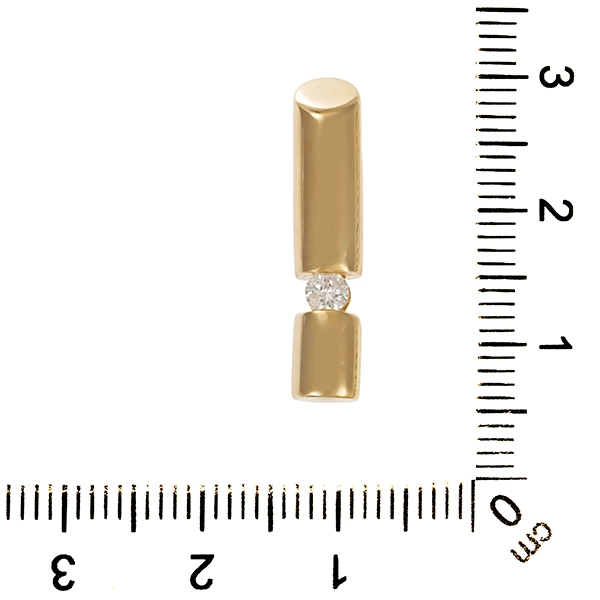 Anhänger, 14K, Gelbgold, Brillant