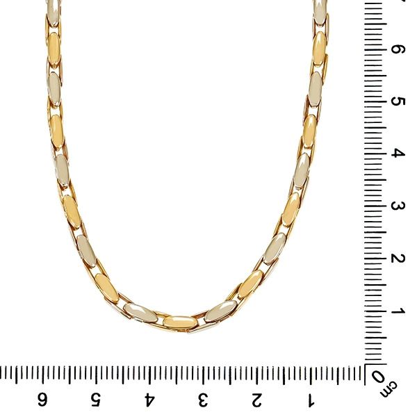 Collier, 18K, Gelb-/Weißgold