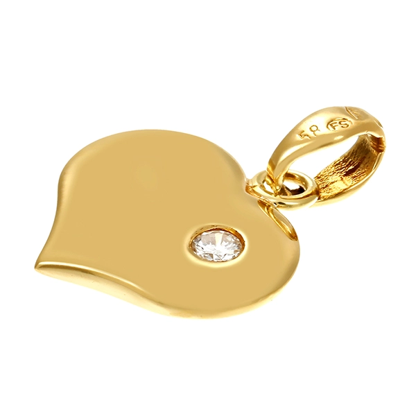 Anhänger, 14K, Gelbgold, Brillant
