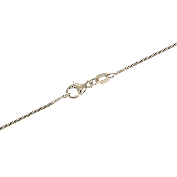 Collier, 18K, Weißgold, Brillant, Schlange-