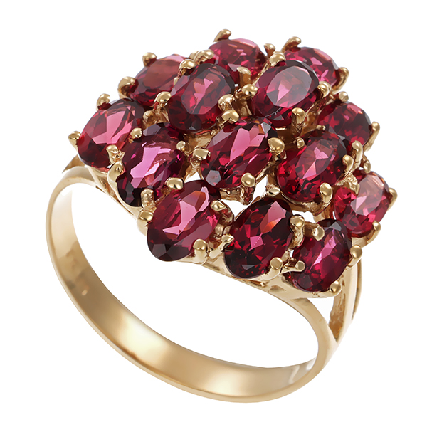 Ring, 9K, Gelbgold, Almandin