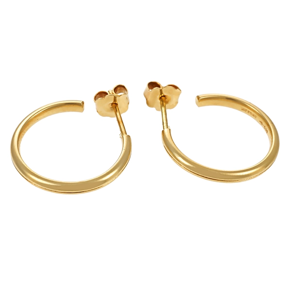 Steckcreolen, 14K, Gelbgold