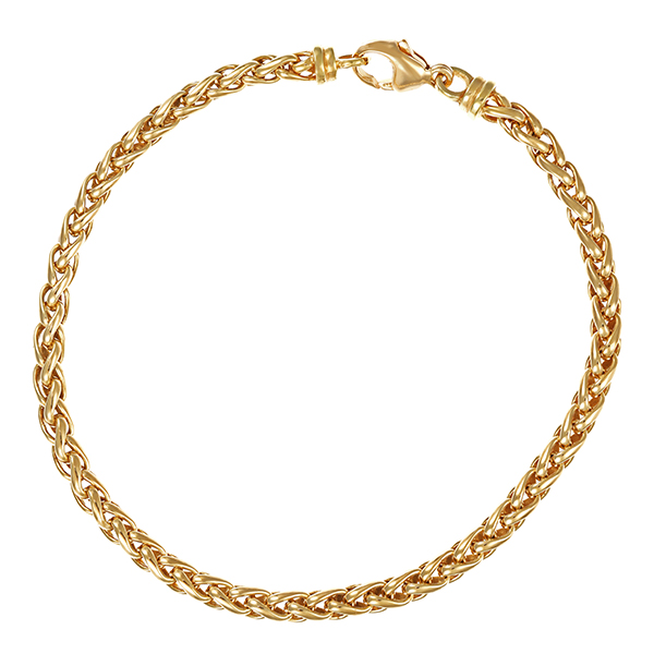 Armband, 8K, Gelbgold, Himbeer-