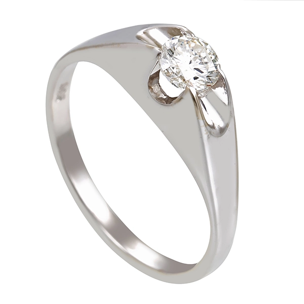 Brillantring, 14K, Weißgold, U56
