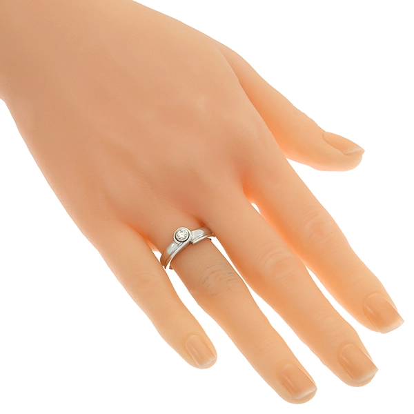Diamantring, 14K, Weißgold, Brillant 0,20 ct