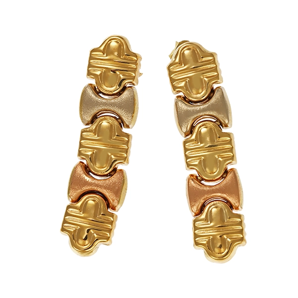 Ohrringe, 14K, Gelb-/Rot-/Weißgold