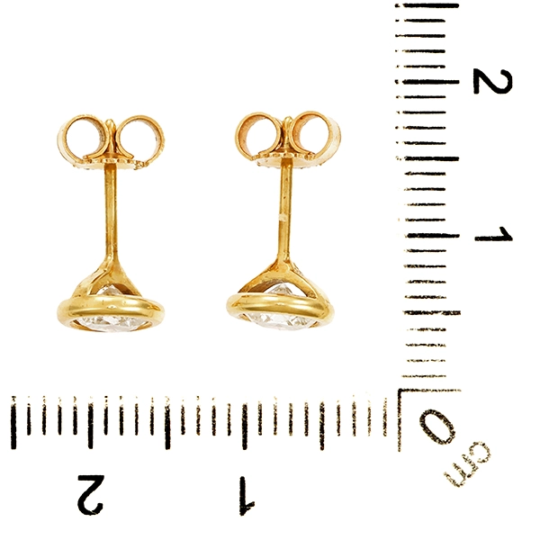 Ohrstecker, 14K, Gelbgold, Brillant 0,83 ct