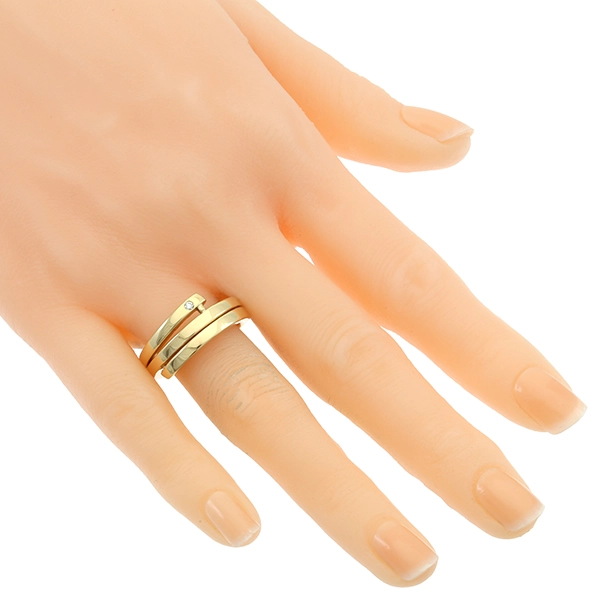 Diamantring, 18K, Gelbgold, Brillant