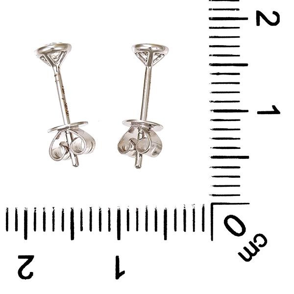 Ohrstecker, 18K, Weißgold, Brillanten