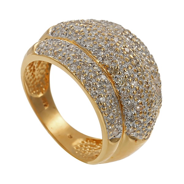 Diamantring, 14K, Gelbgold, Diamanten