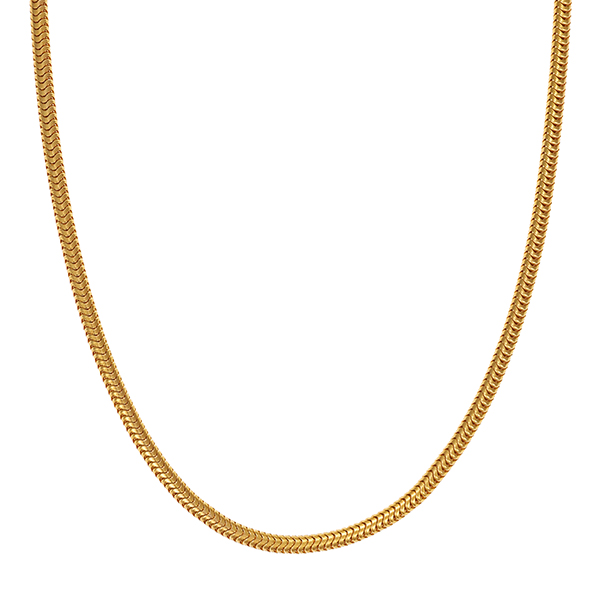 Kette, 14K, Gelbgold, Schlangen-