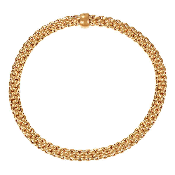 Armreif, 18K, Gelbgold, Flexibel, Himbeer-