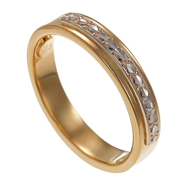 Ring, 14K, Gelb-/Weißgold