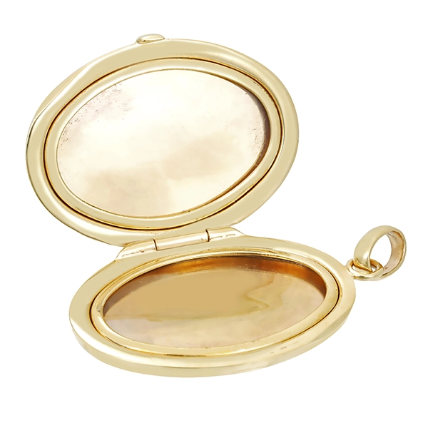 Anhänger, 14K, Gelbgold, Medaillon