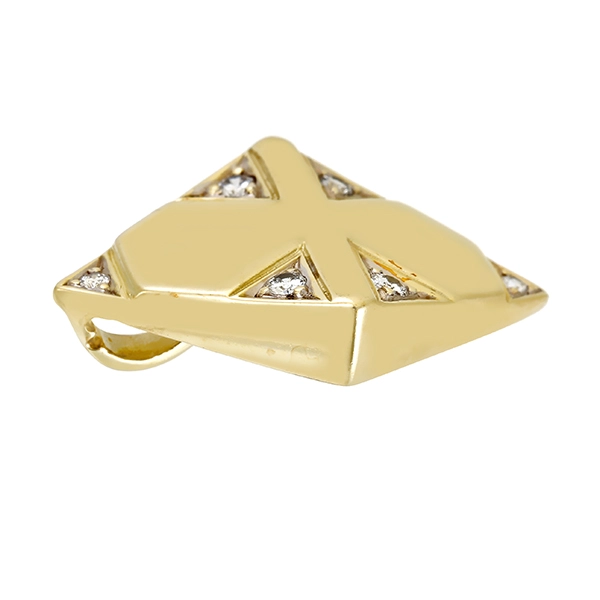 Anhänger, 14K, Gelbgold, Brillanten