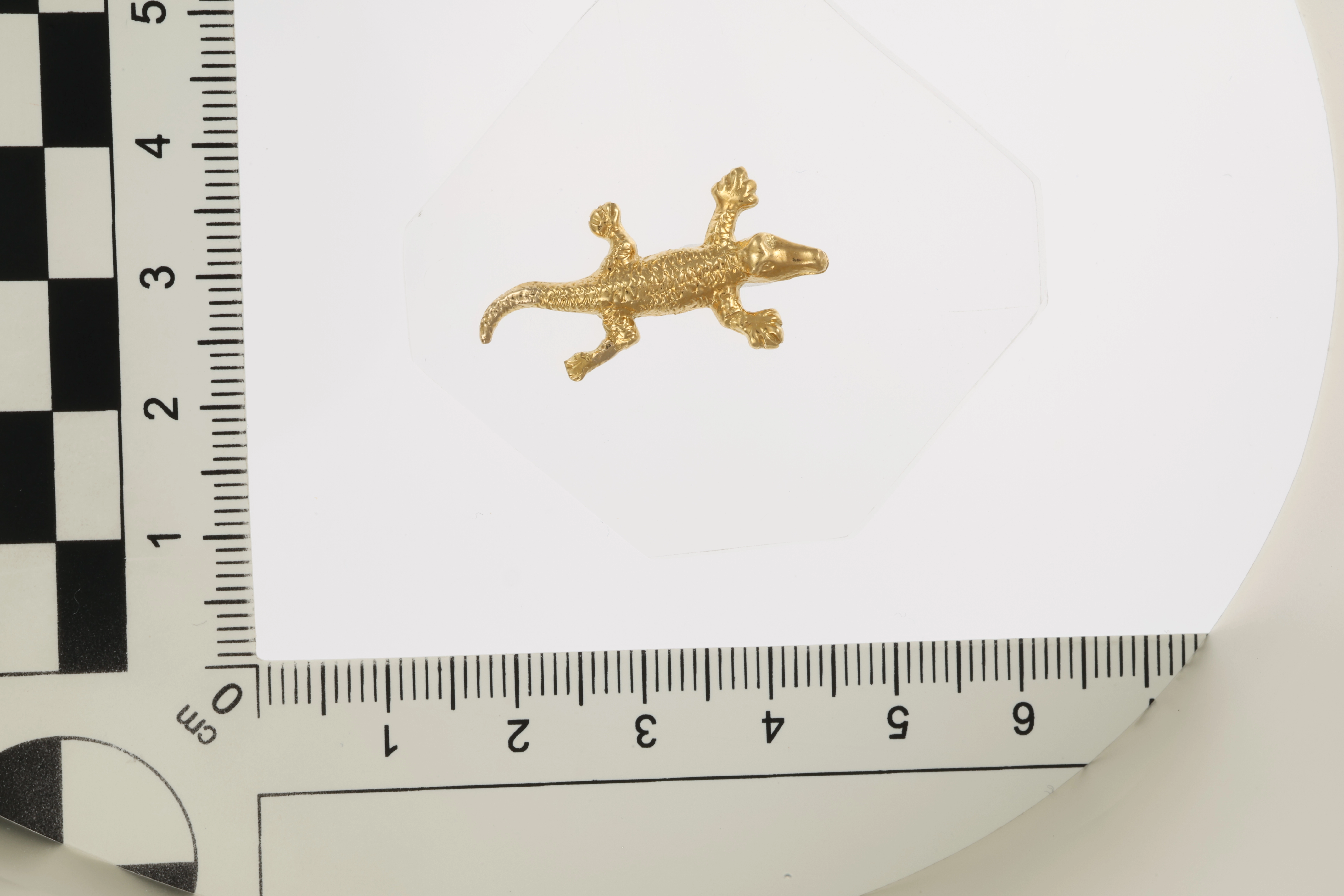 Anhänger, 18K, Gelbgold, Krokodil