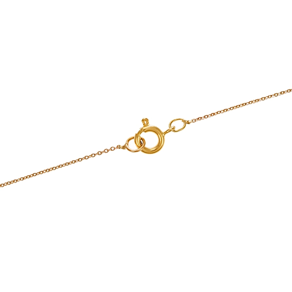 Collier, 8K, Gelbgold, Schmuckstein