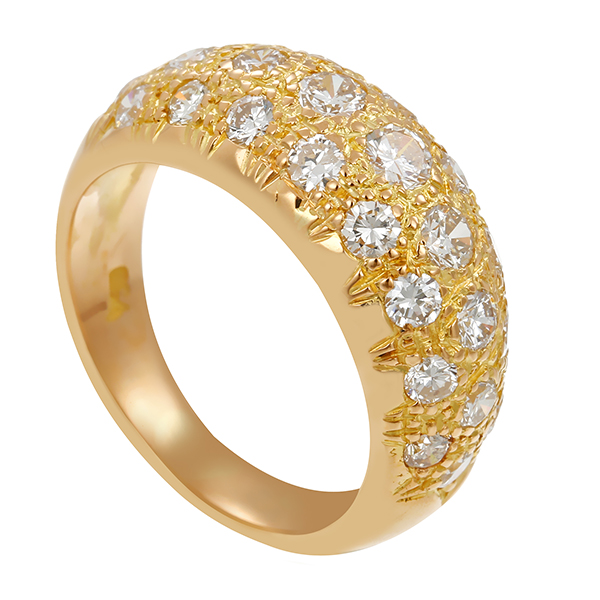 Diamantring, 18K, Gelbgold, Brillanten 1,10 ct