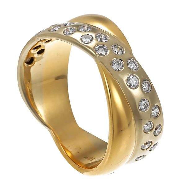 Ring, 18K, Gelbgold, Brillanten, U57