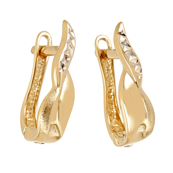 Ohrhänger, 14K, Gelb-/Weißgold