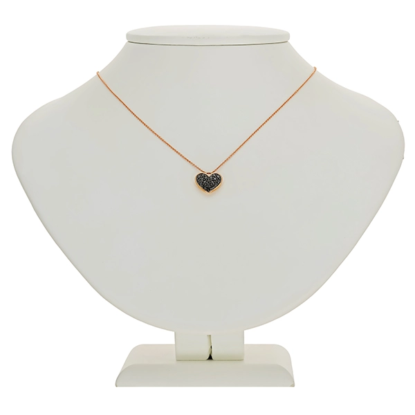 Collier, 18K, Rotgold, Brillanten, Herz
