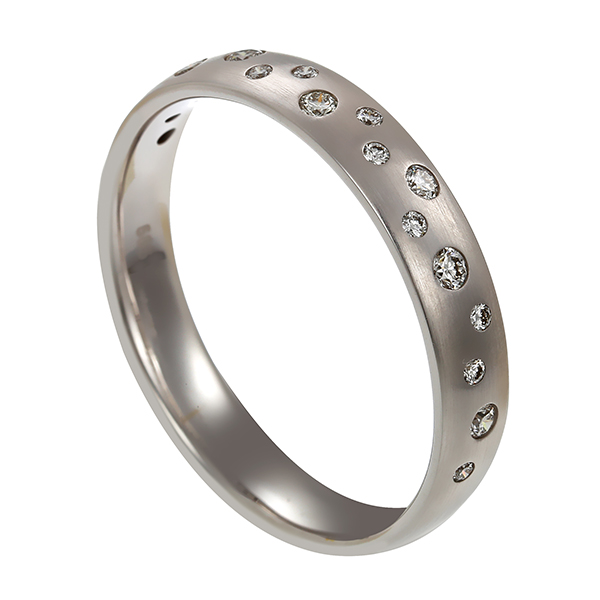 Diamantring, 14K, Weißgold, Brillanten 0,28 ct